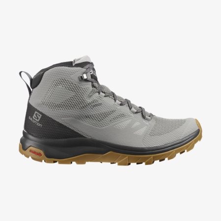 Salomon OUTLINE MID GORE-TEX Wanderstiefel Herren Grau [4HOS-Q]